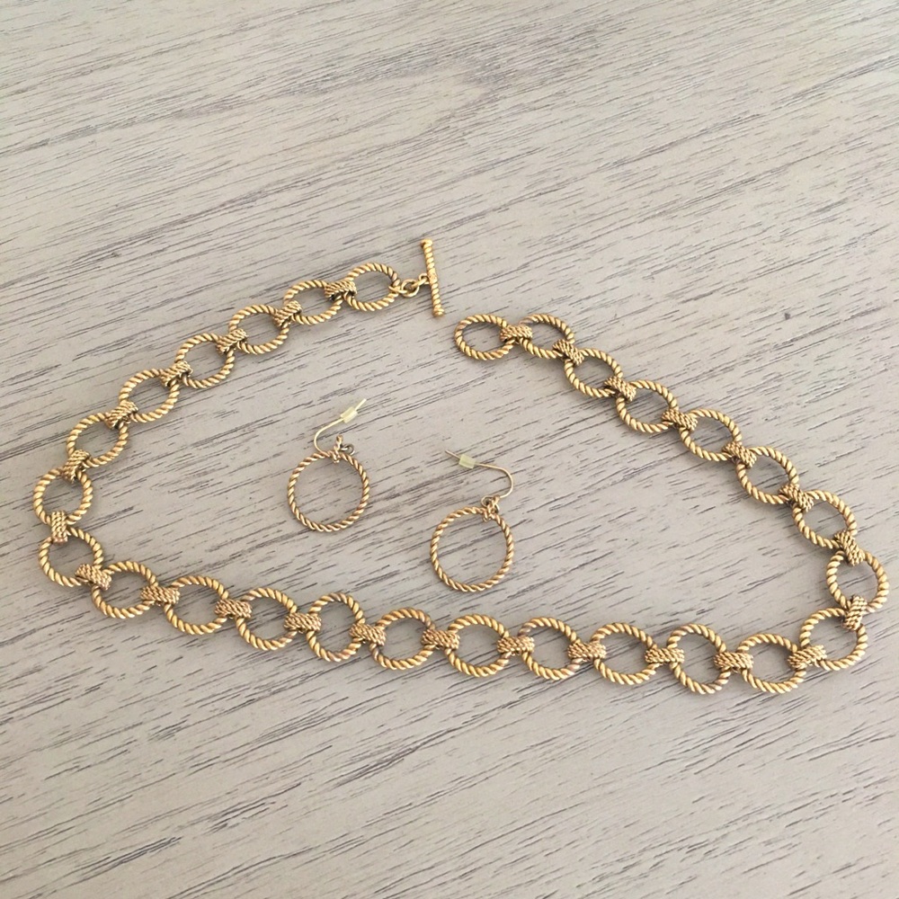 Ralph Lauren necklace and earrings set